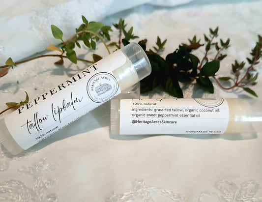 Peppermint Tallow Lip Balm