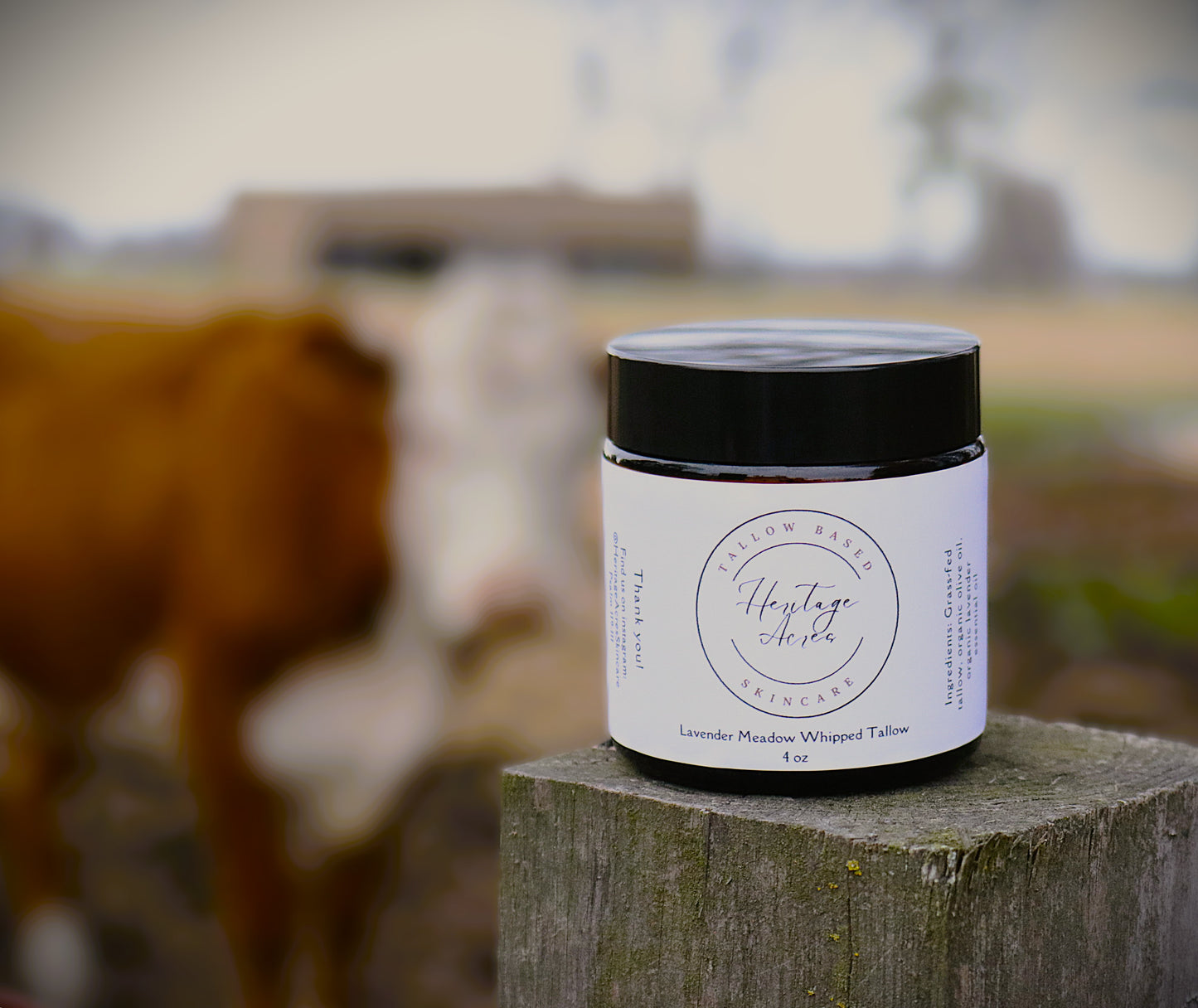 Lavender Meadow Whipped Tallow 4 oz